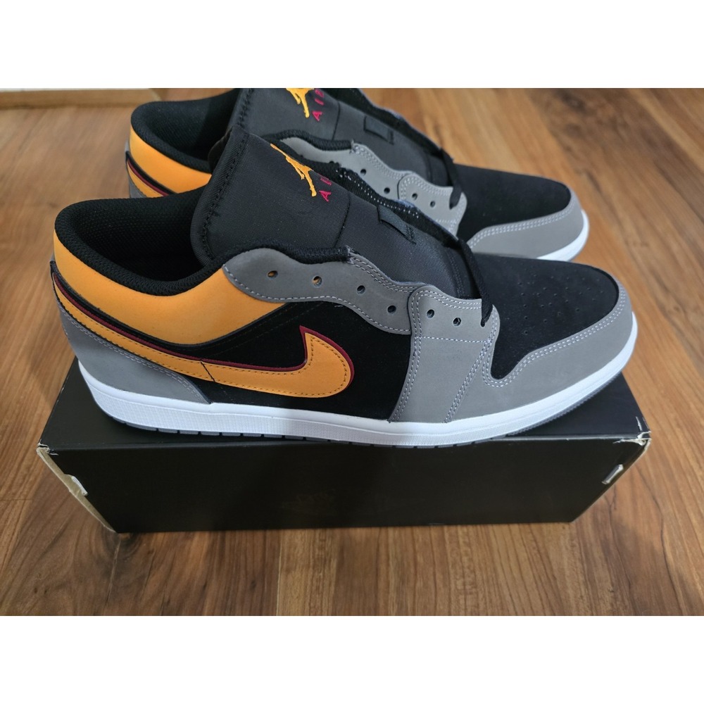 Jordan Air Jordan 1 Low SE Vivid Orange Black Gray FN7308-008 Mens Size 13